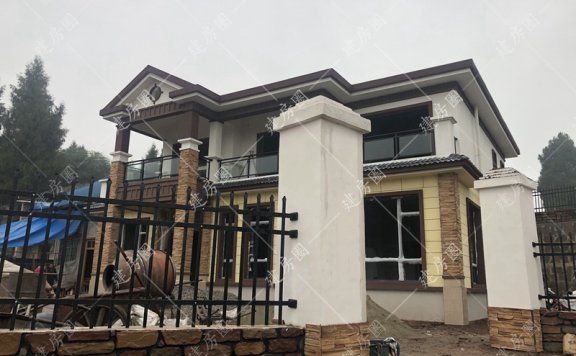 350平米农村别墅施工案例，从旧房拆除到庭院完工